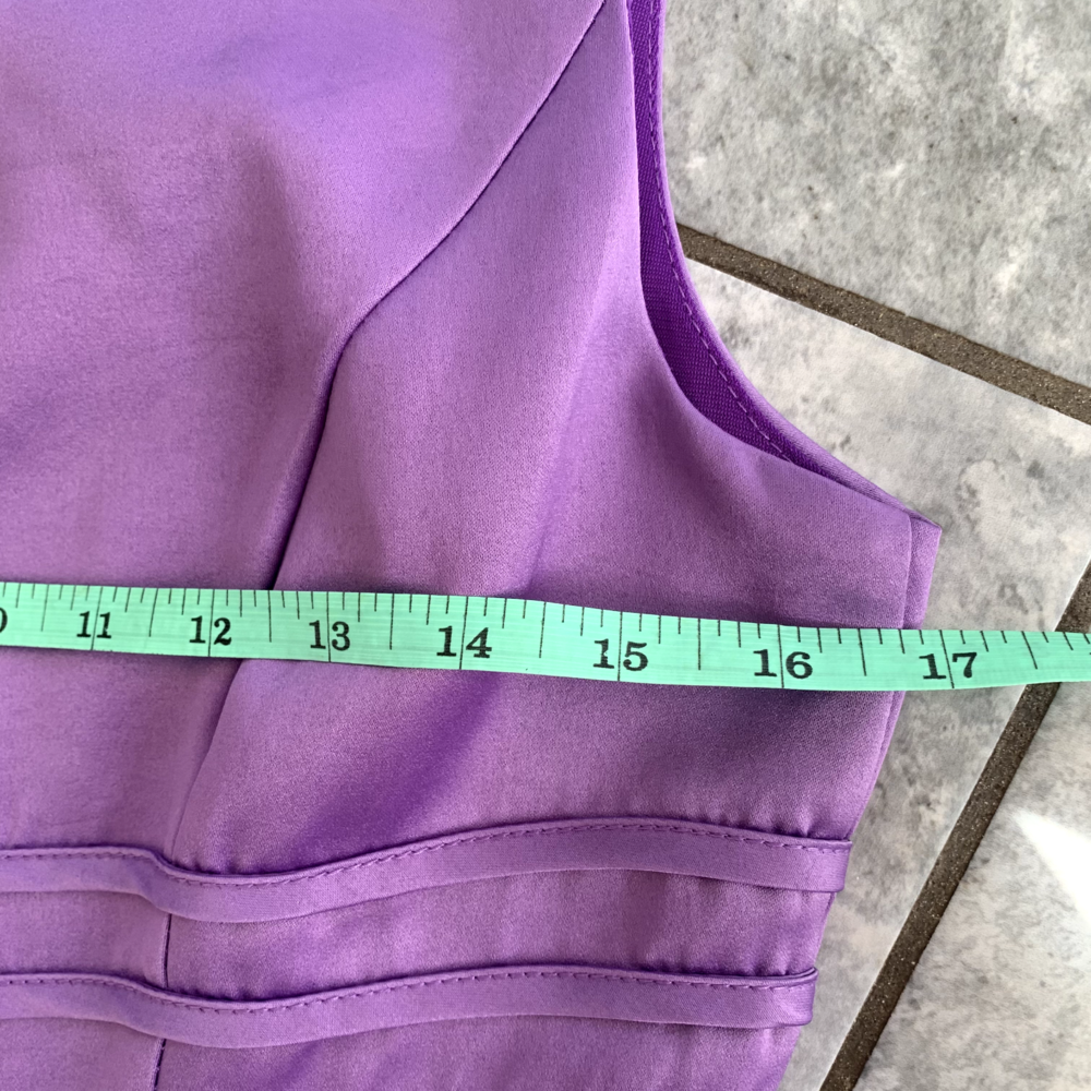 Lindy Bop Purple Swing Tea Dress A Line Size 12 - Picture 6 of 7